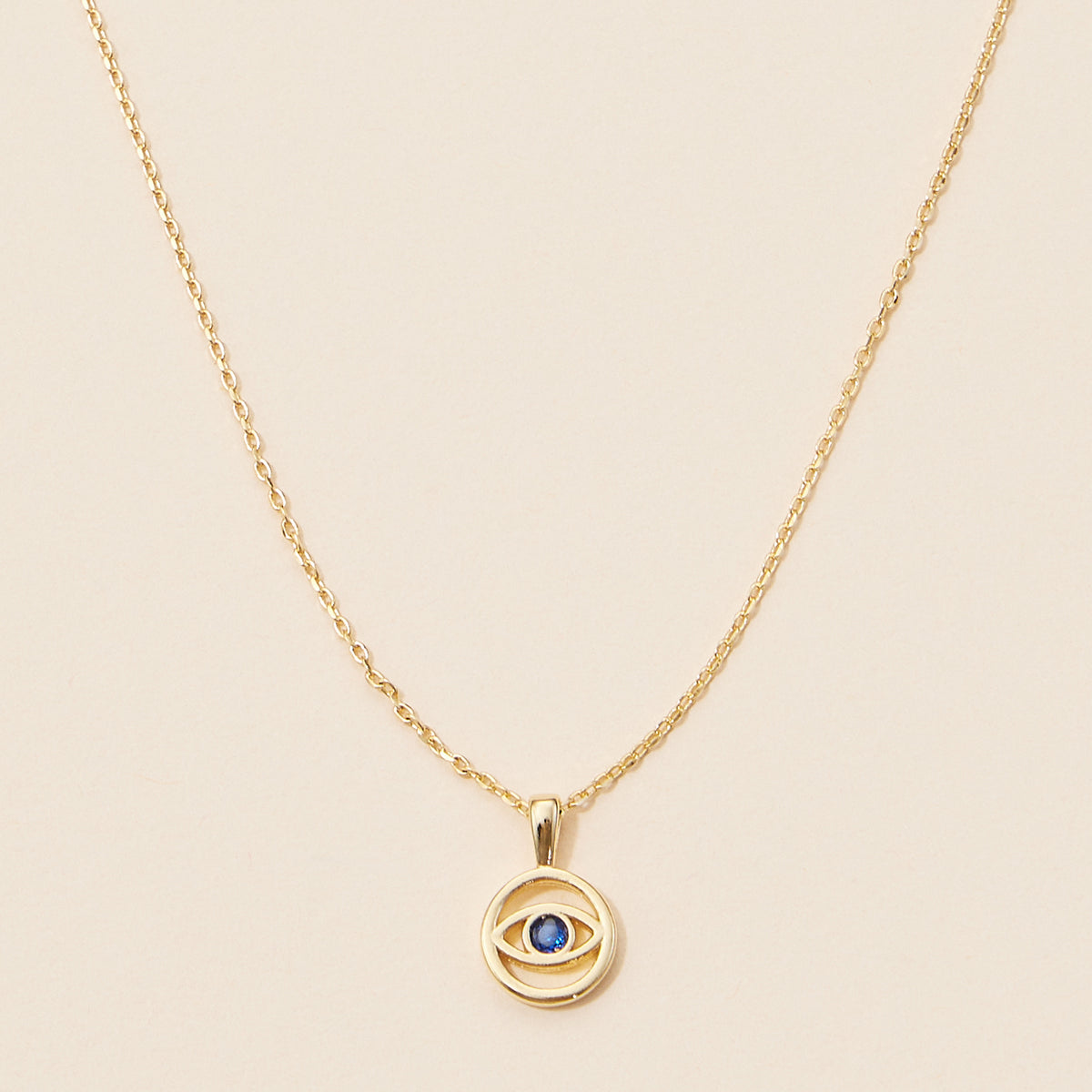 Blue Evil Eye Pendant Necklace