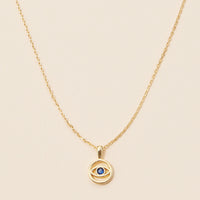 Blue Evil Eye Pendant Necklace