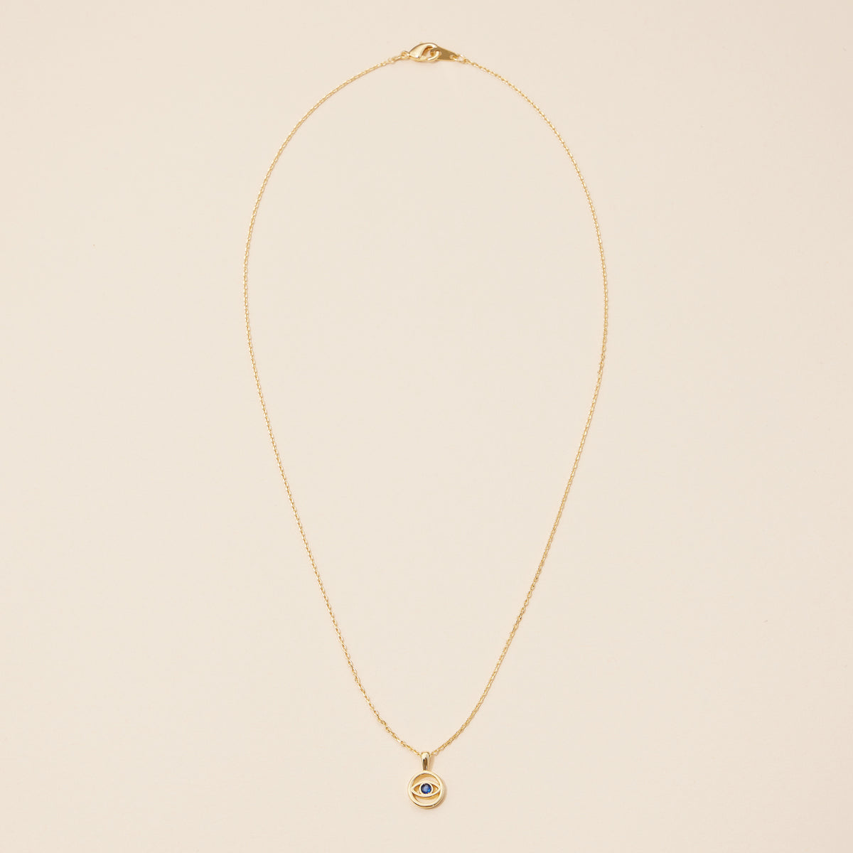 Blue Evil Eye Pendant Necklace
