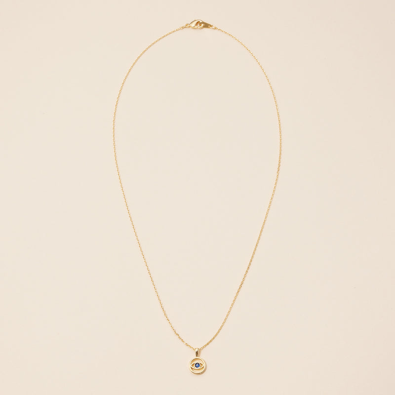 Blue Evil Eye Pendant Necklace