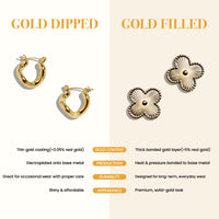 Gold Filled Bow Stud Earrings with Sparkling CZ Accents