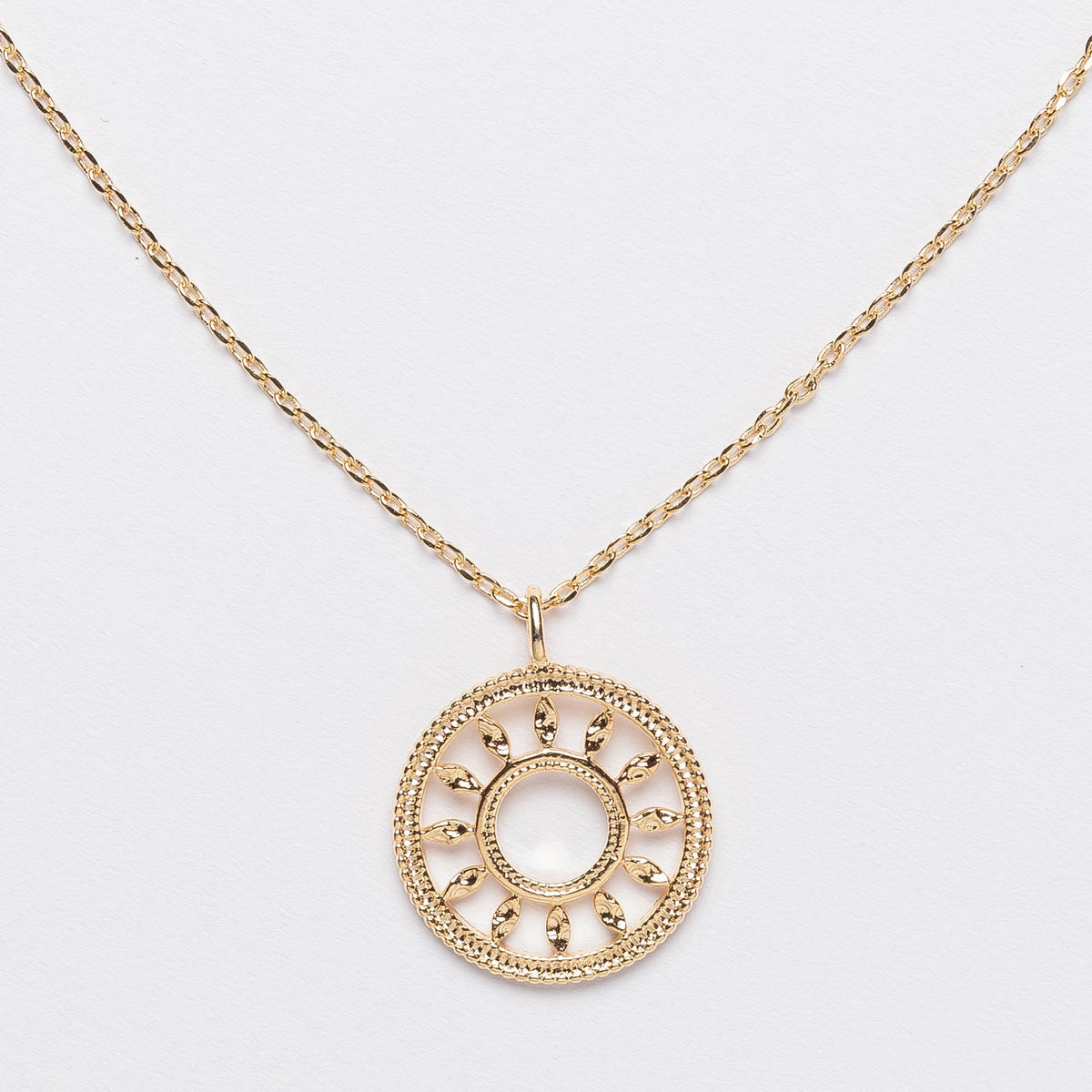 Contemporary Sun Design Necklace