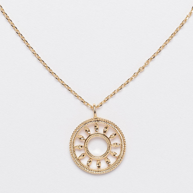 Contemporary Sun Design Necklace