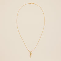 Rose Charm Gold Dip Necklace
