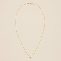 Floral Charm Gold Dip Necklace