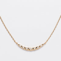 Crescent Pendant Gold Dipped Necklace