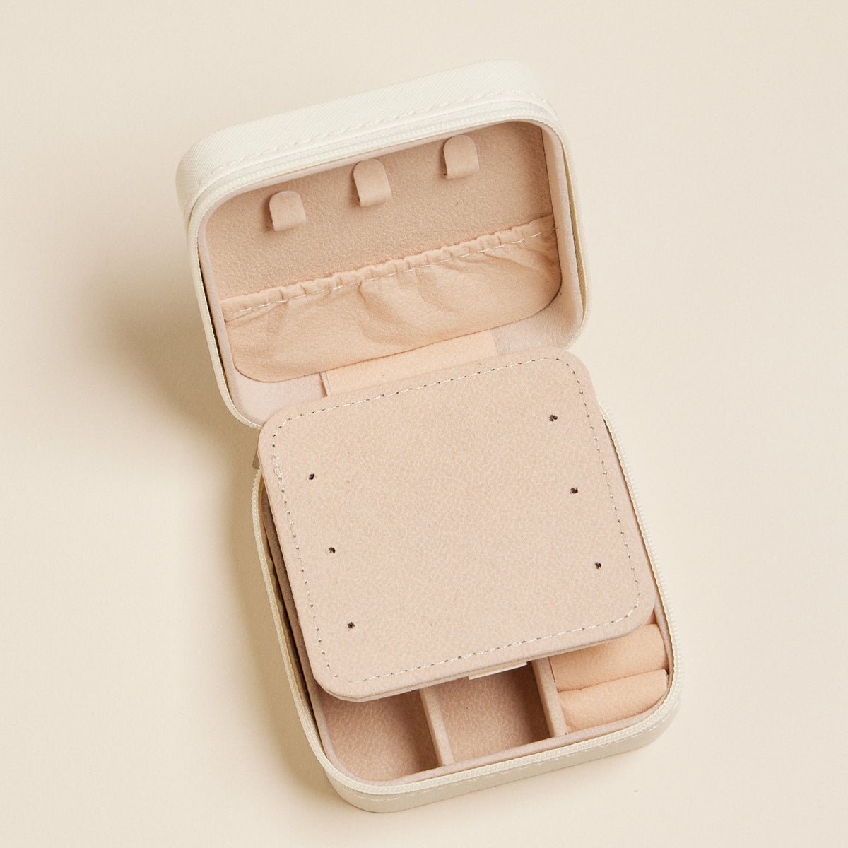 Pink Shell Travel Jewelry Box