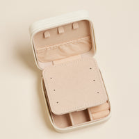 Pink Shell Travel Jewelry Box