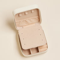 Faux Leather Novelty Print Travel Jewelry Box