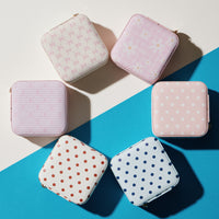 Faux Leather Novelty Print Travel Jewelry Box