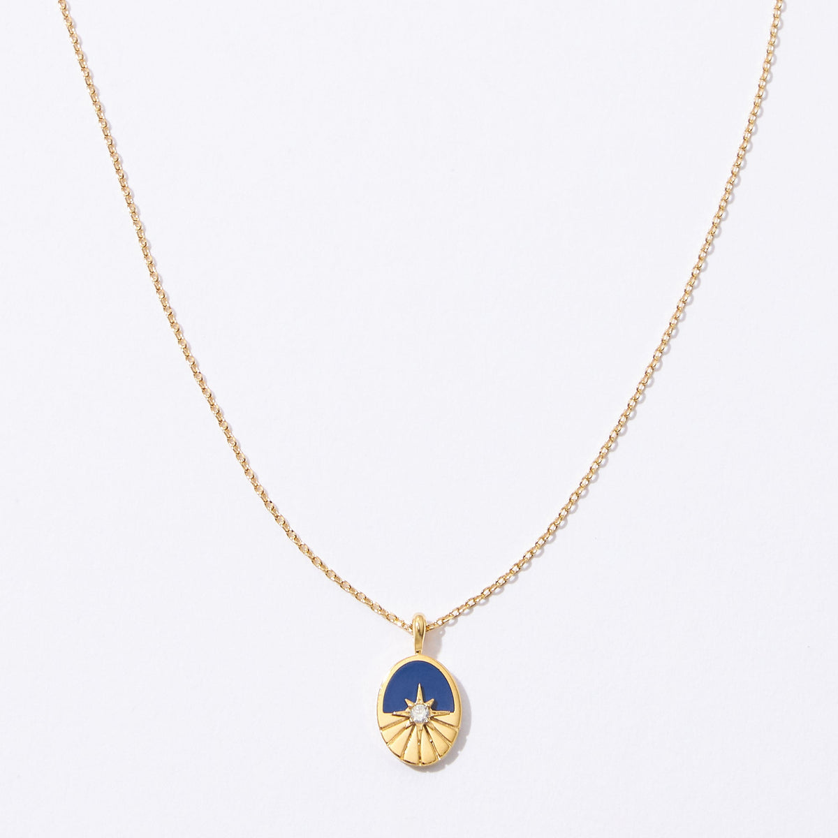 Gold Dipped Bursting Star Pendant Necklace