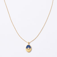 Gold Dipped Bursting Star Pendant Necklace