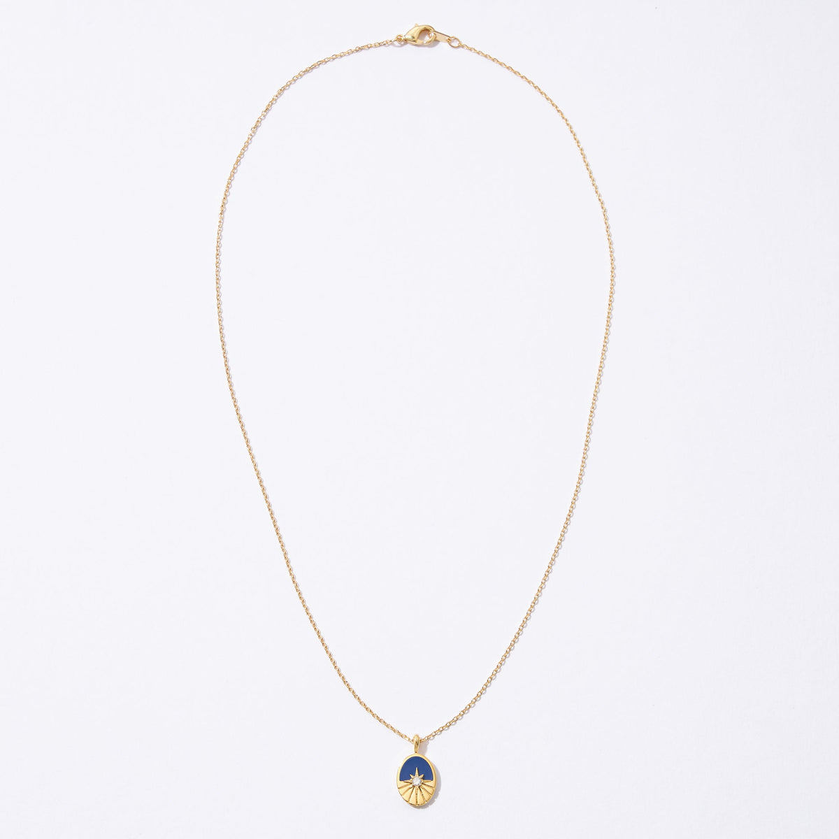 Gold Dipped Bursting Star Pendant Necklace