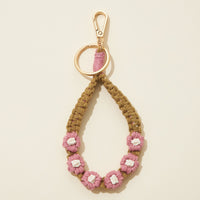 ceramic balls beaded keychain wristlet 2
