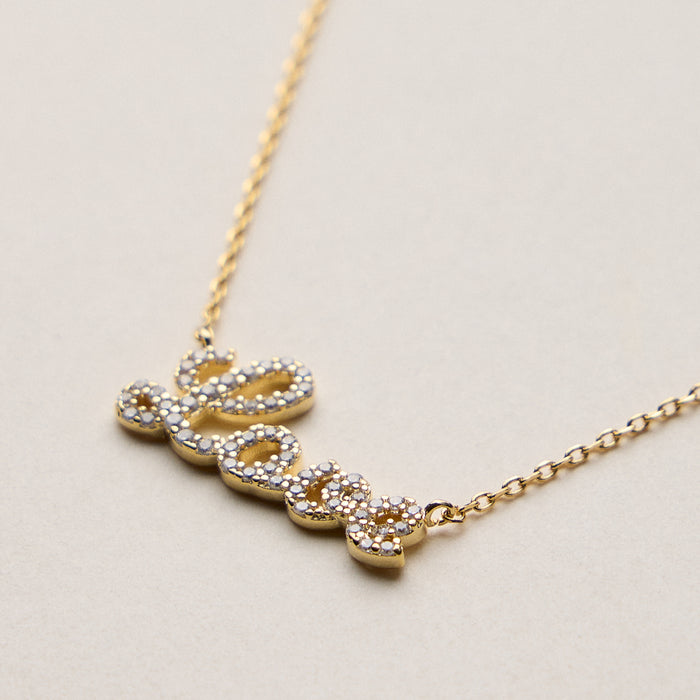 Gold Dipped Love Pendant Necklace
