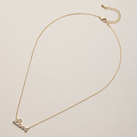 Gold Dipped Love Pendant Necklace