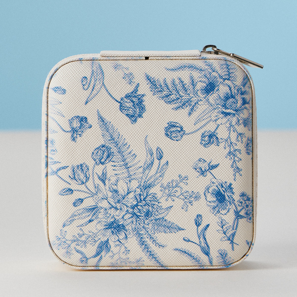 Faux Leather Novelty Print Travel Jewelry Box