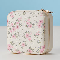 Faux Leather Novelty Print Travel Jewelry Box