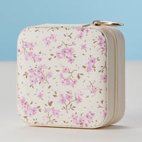 Faux Leather Novelty Print Travel Jewelry Box