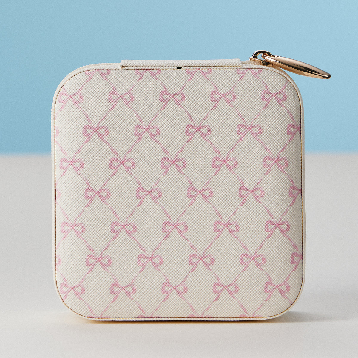 Faux Leather Novelty Print Travel Jewelry Box