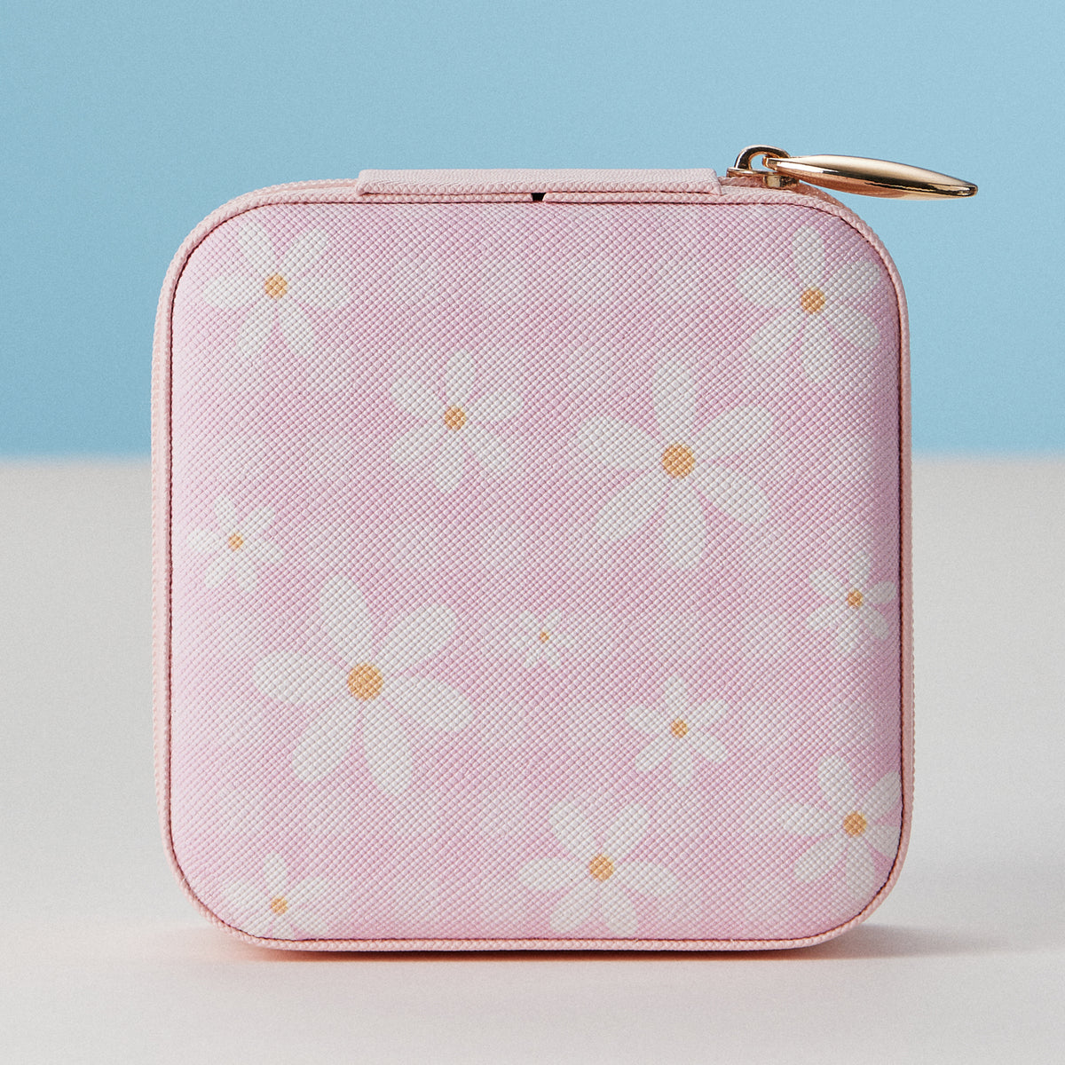 Faux Leather Novelty Print Travel Jewelry Box