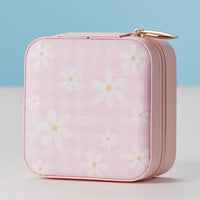 Daisy Flower Pattern Jewelry Box -Travel Size