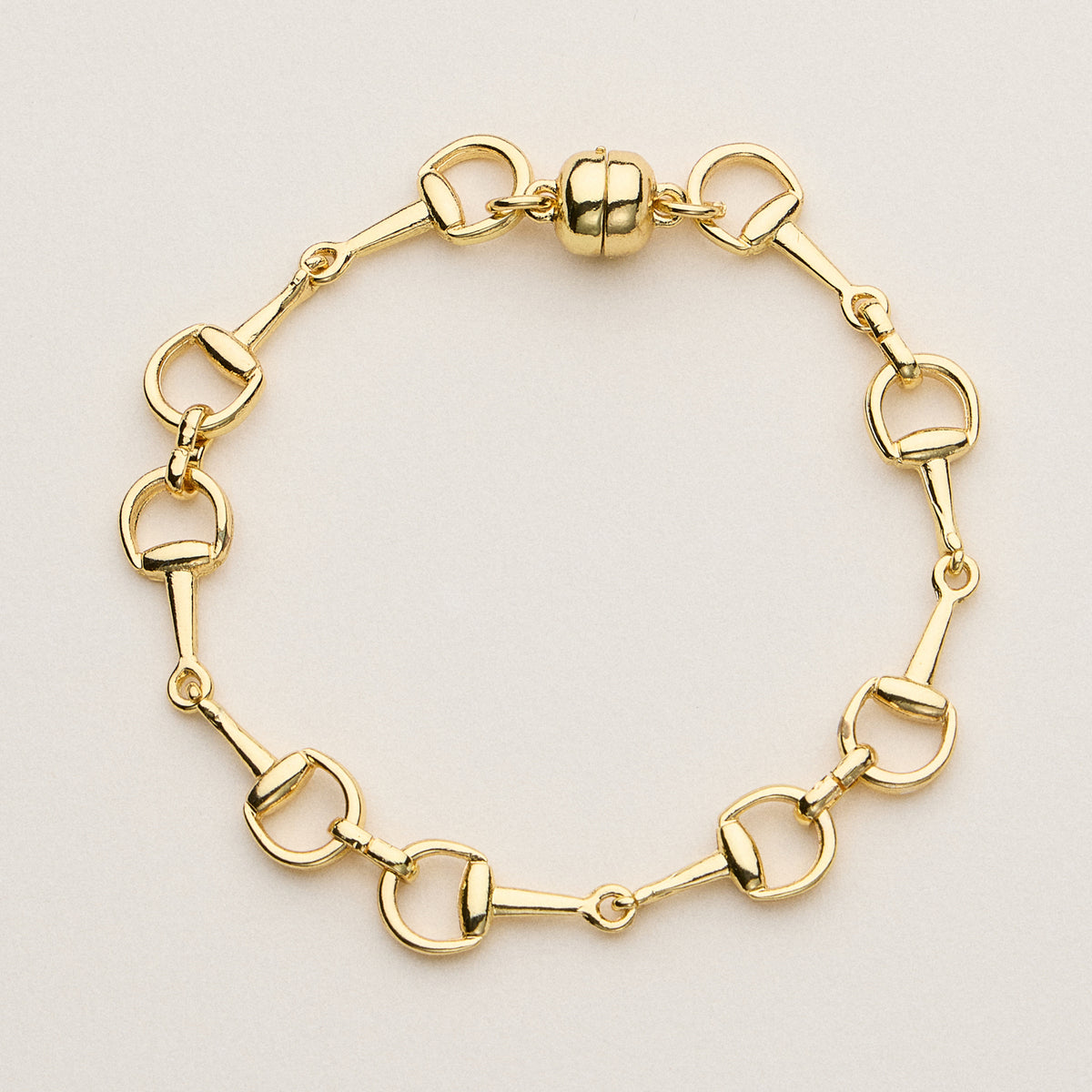 Gold and Silver Bit Chain Bracelet Set