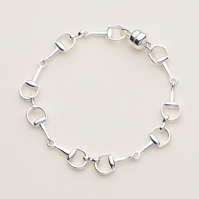 Gold and Silver Bit Chain Bracelet Set