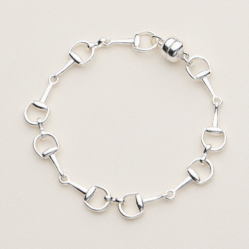 Gold and Silver Bit Chain Bracelet Set