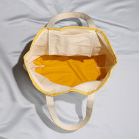 Ecofriendly Basic Cotton Canvas Everywhere Carry Tote Bag with Charm Holder