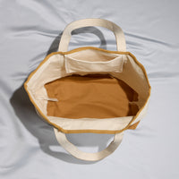 Ecofriendly Basic Cotton Canvas Everywhere Carry Tote Bag with Charm Holder