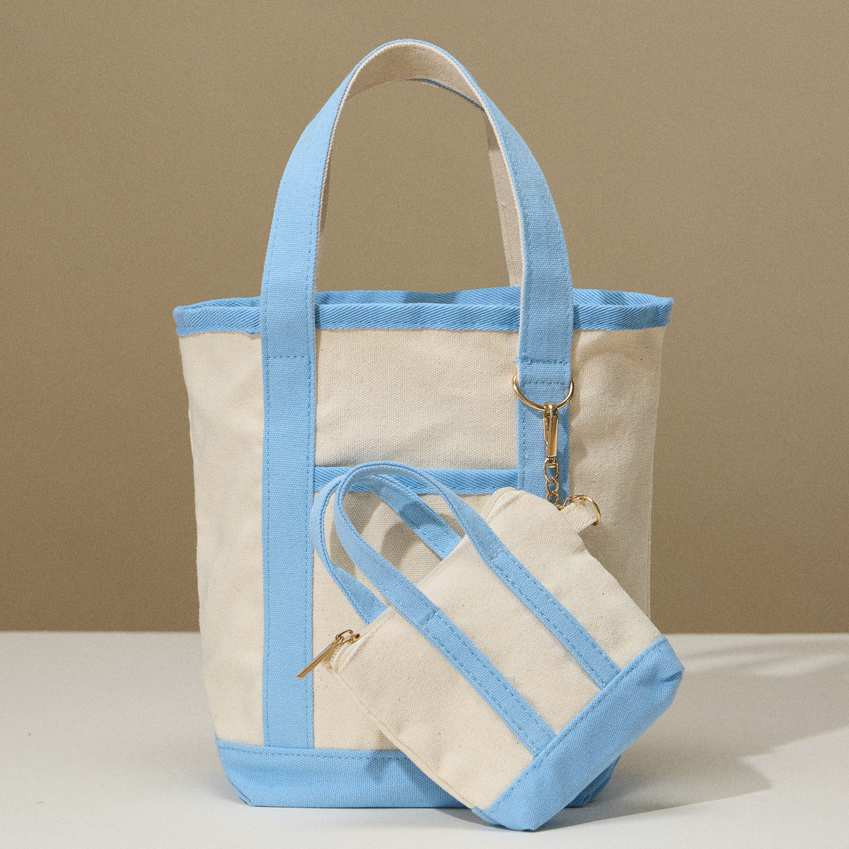 EcoCharm Cotton Everywhere-Carry Canvas Tote Bag -Small Size