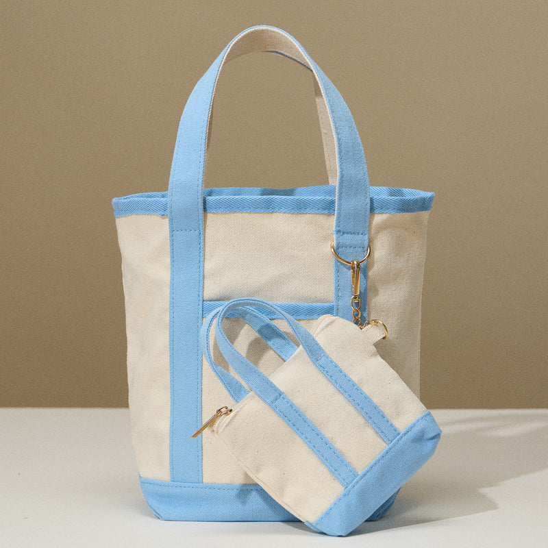 EcoCharm Cotton Everywhere-Carry Canvas Tote Bag -Small Size