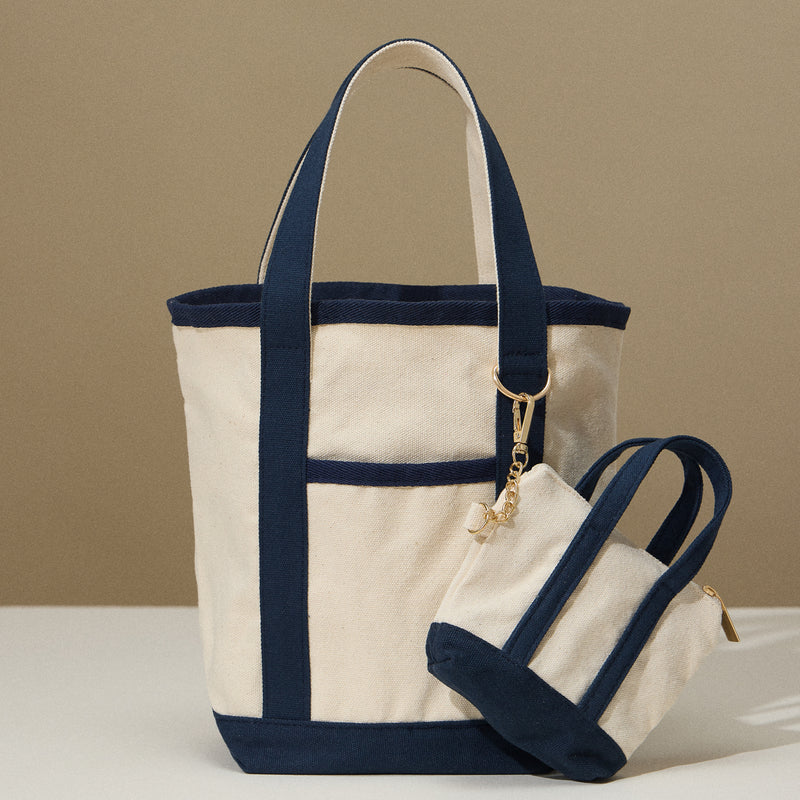 EcoCharm Cotton Everywhere-Carry Canvas Tote Bag -Small Size