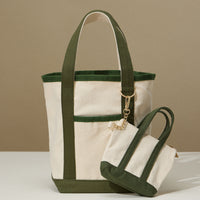 EcoCharm Cotton Everywhere-Carry Canvas Tote Bag -Small Size