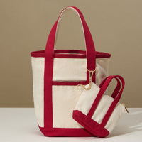 EcoCharm Cotton Everywhere-Carry Canvas Tote Bag -Small Size