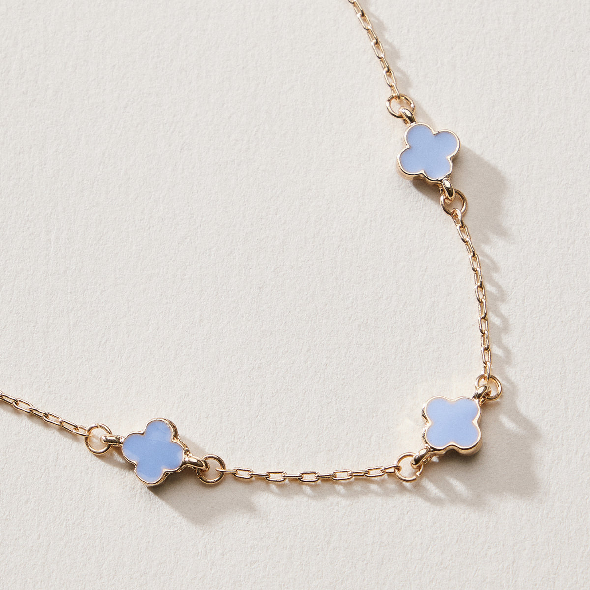 Gold Plated Mini-Floral Chain Bracelet with adjustable clasp