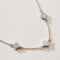 Gold Plated Mini-Floral Chain Bracelet with adjustable clasp