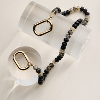 Colorful Beaded Bag Charm with Gold Clasp Trendy Accessory