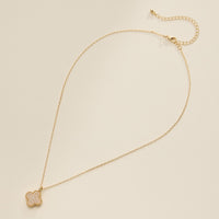 Gold Pendant Necklace with Delicate Beaded Accents Elegant Jewelry