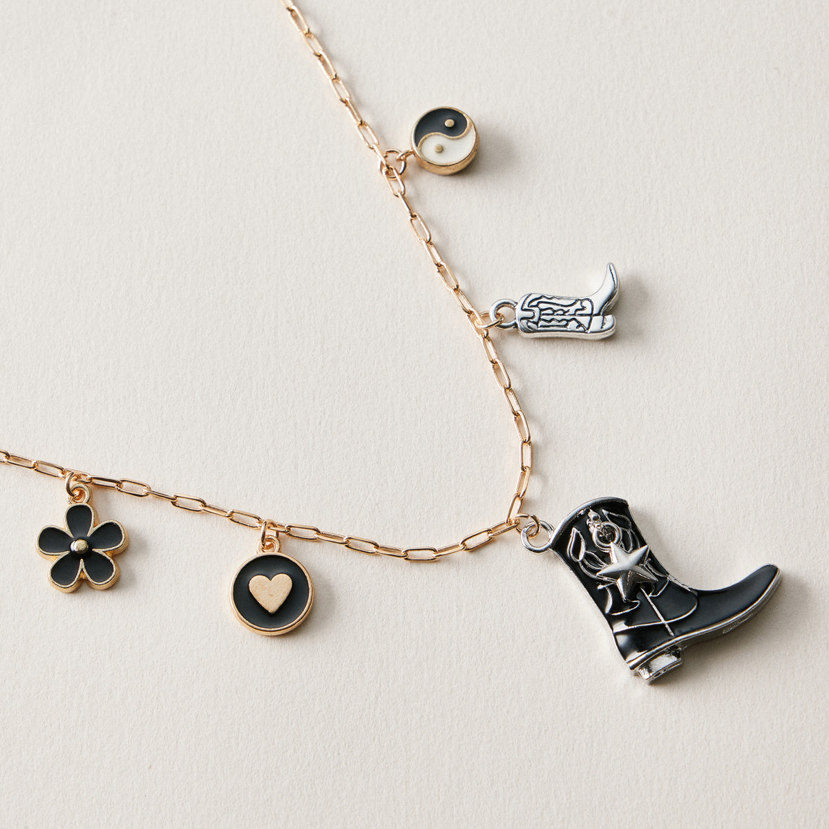 Western Cowboy Boot Charm Chain Anklet