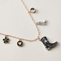 Western Cowboy Boot Charm Chain Anklet