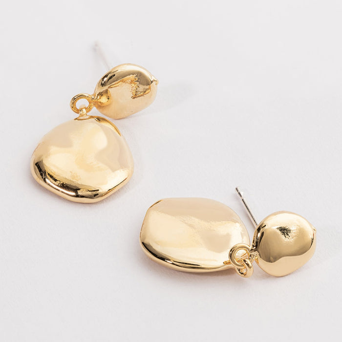 Basic 18K Gold Dipped Post Earring