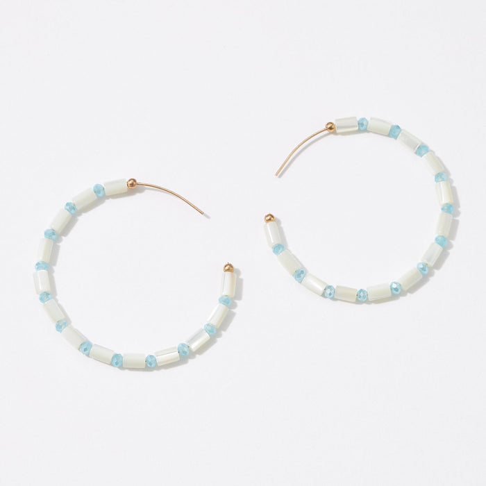 Mother Of Pearl Beaded Earring