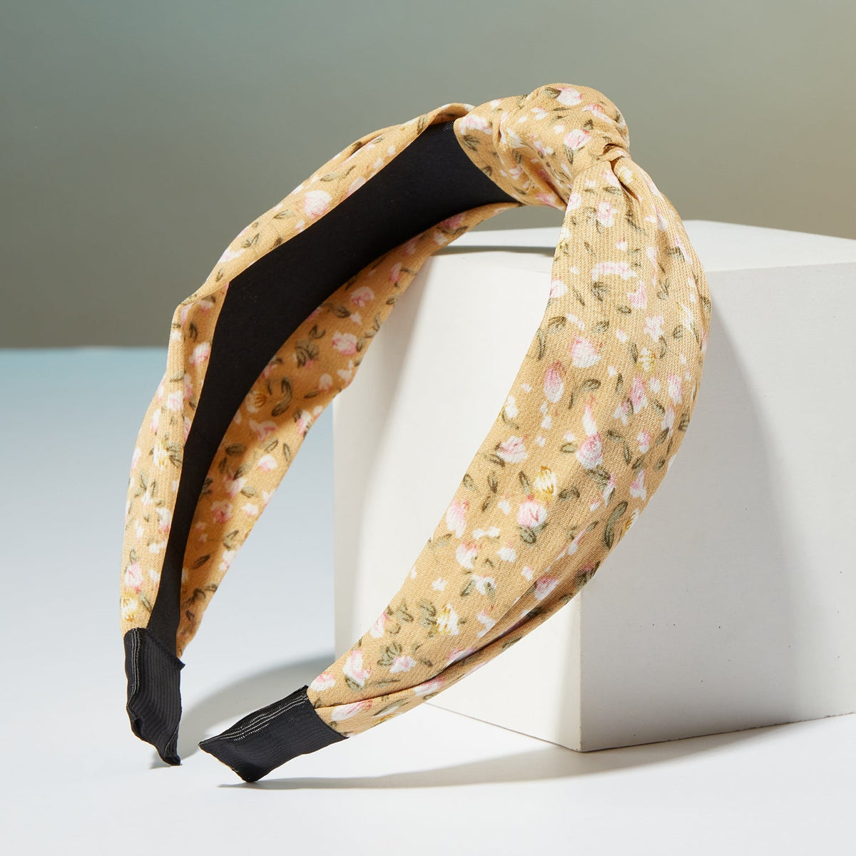 Floral Print Top Knot Headband