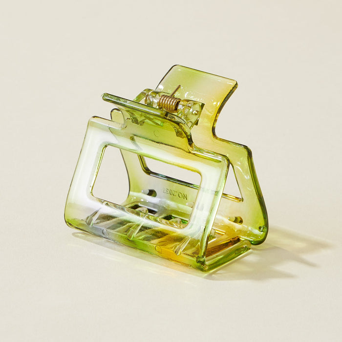 tie dye resin rectangular claw hair clips