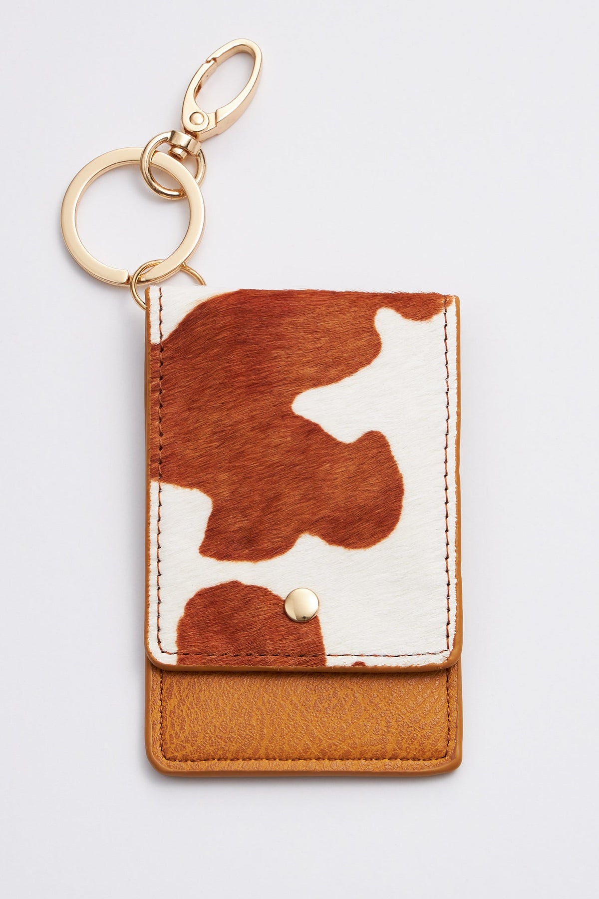 Animal Print ID Card Holder Key Chains