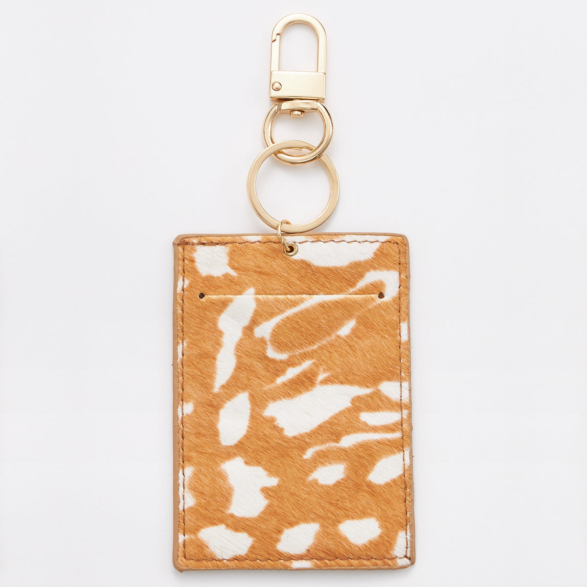 Animal Print Card Holder Key Chains