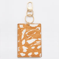 Animal Print Card Holder Key Chains