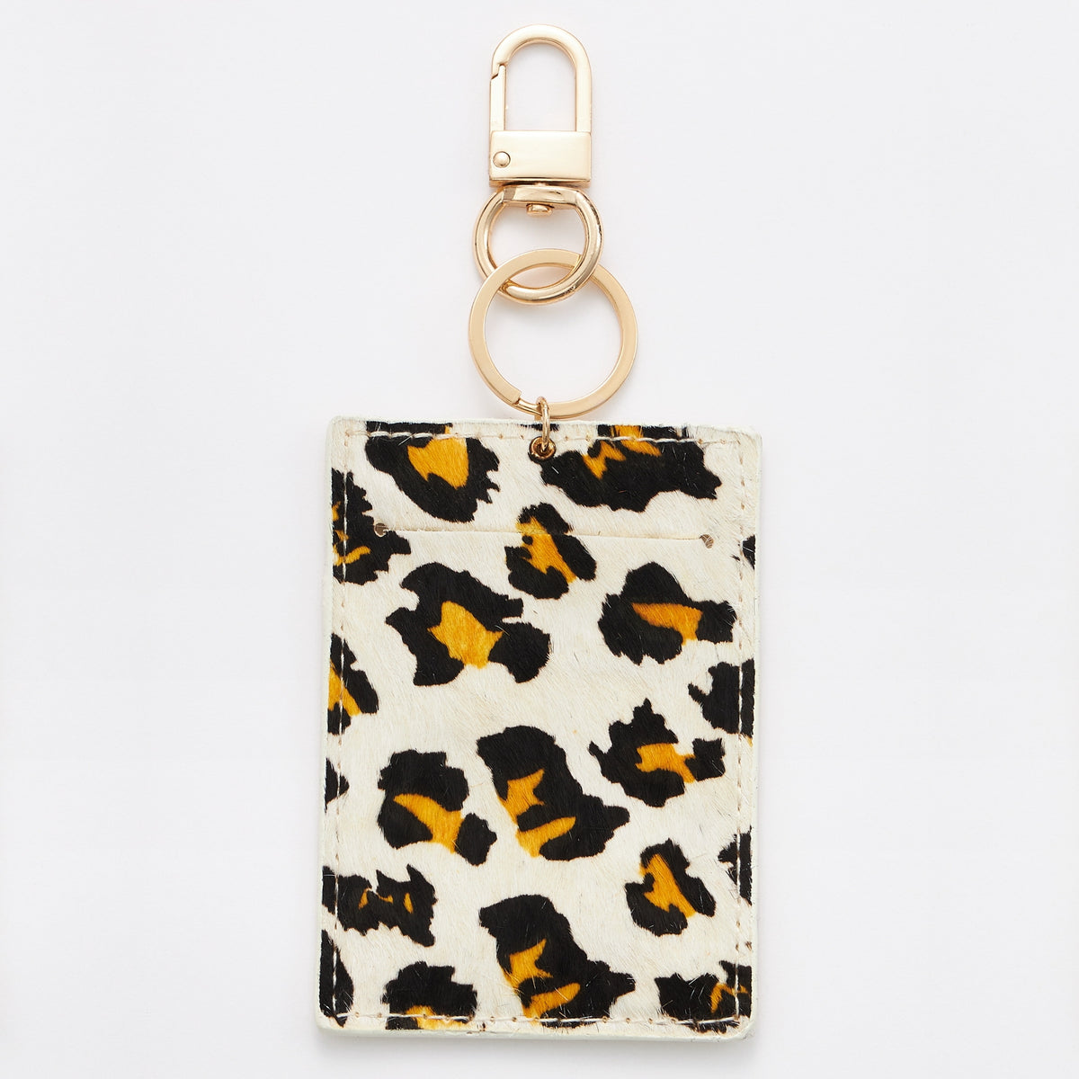 Animal Print Card Holder Key Chains